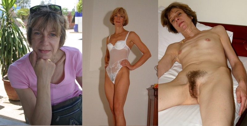 Elderly women are undressed